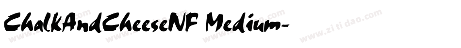 ChalkAndCheeseNF Medium字体转换